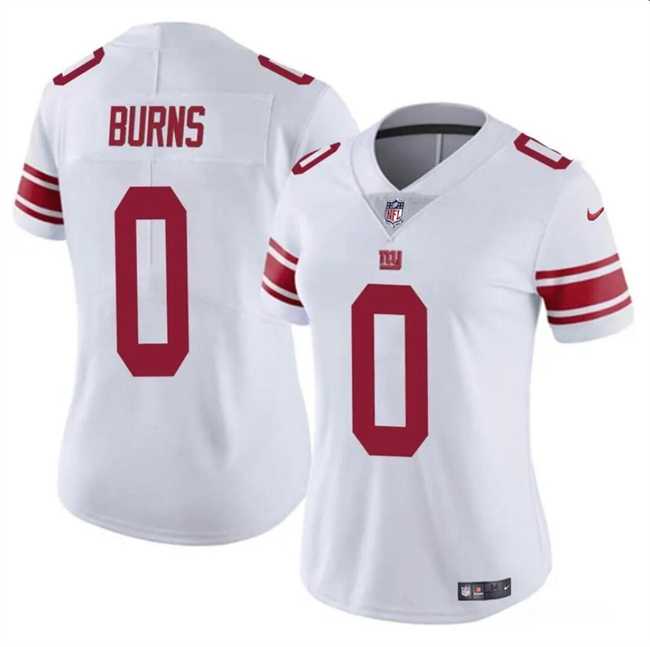Women%27s New York Giants #0 Brian Burns White Vapor Stitched Jersey Dzhi->women nfl jersey->Women Jersey